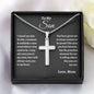 Cross Necklace – A Faithful Gift of Strength for Son or Bonus Son
