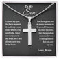 Cross Necklace – A Faithful Gift of Strength for Son or Bonus Son