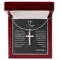 Cross Necklace – A Faithful Gift of Strength for Son or Bonus Son