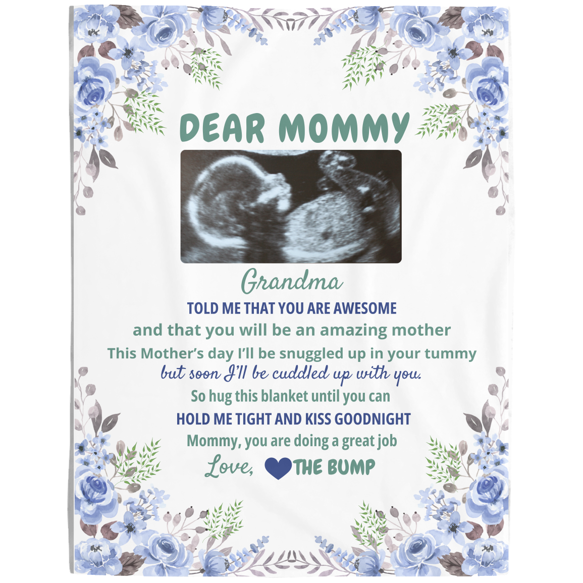 Dear Mommy Personalized Blanket