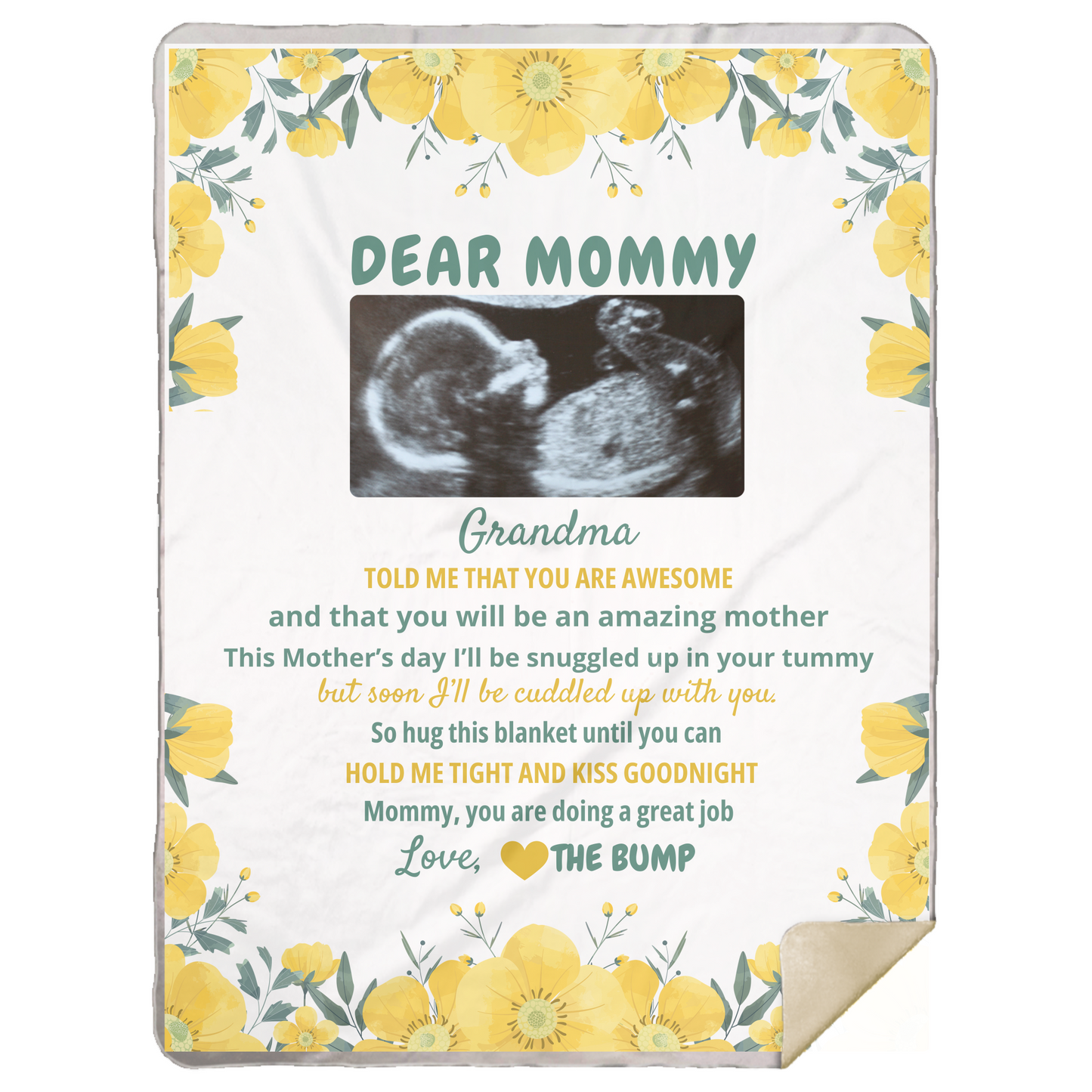 Dear Mommy Personalized Blanket