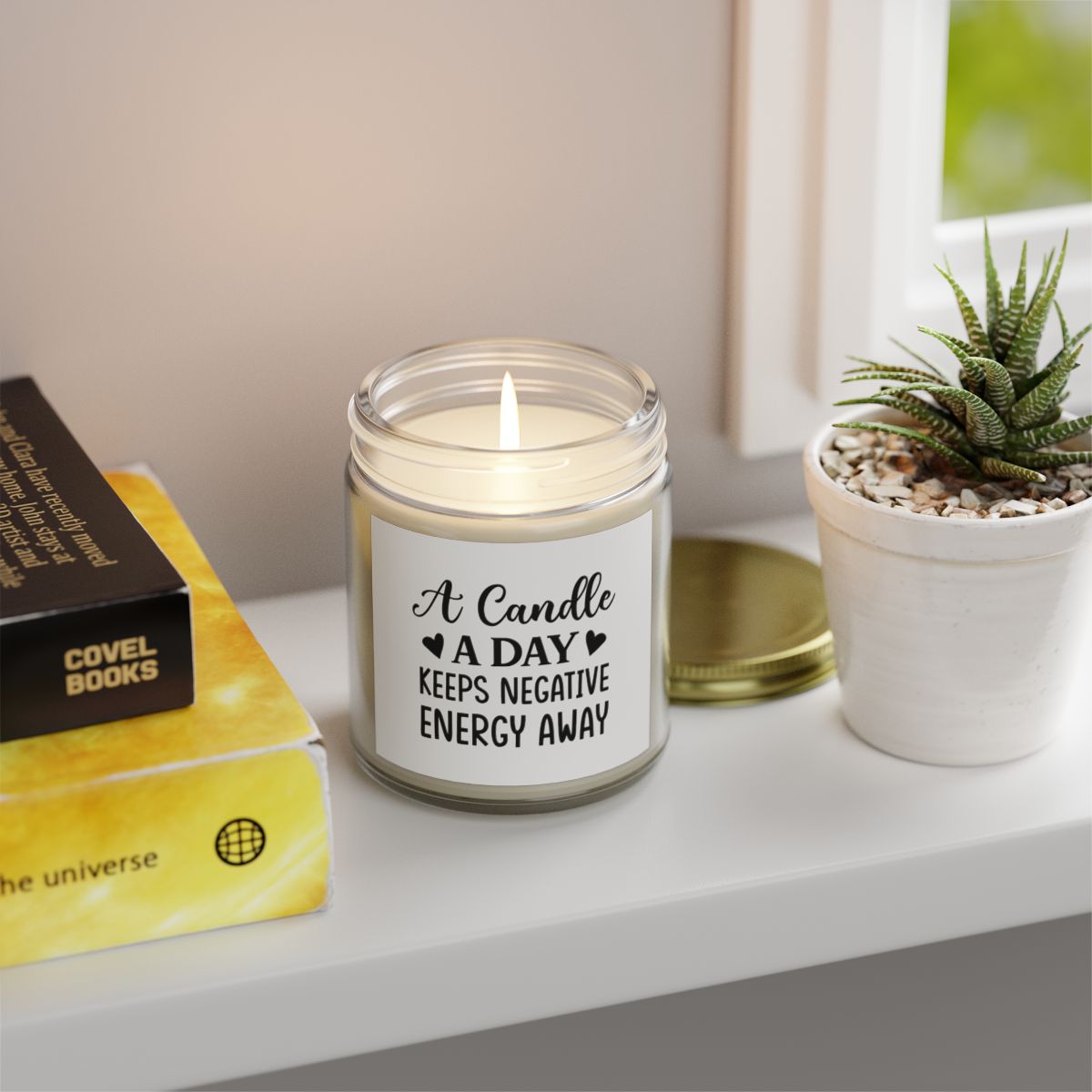 The Scented Sanctuary Candles, Coconut Apricot Wax (9oz)