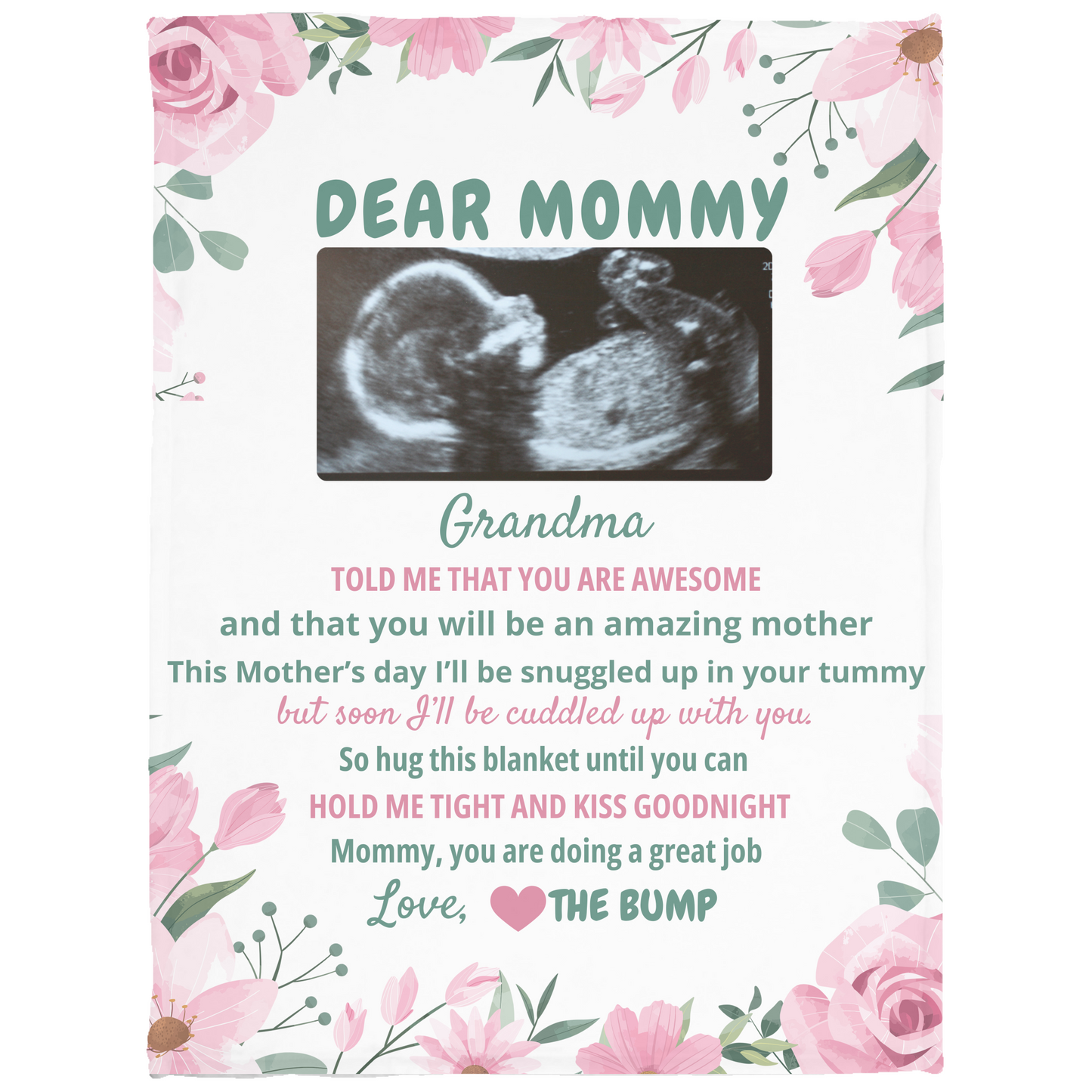 Dear Mommy Personalized Blanket