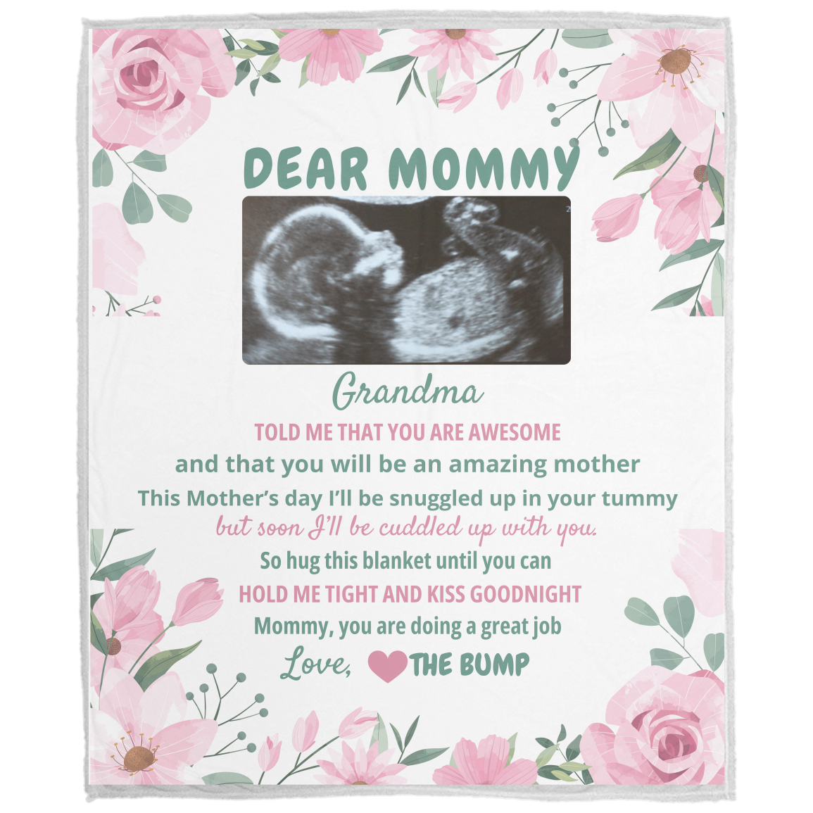 Dear Mommy Personalized Blanket