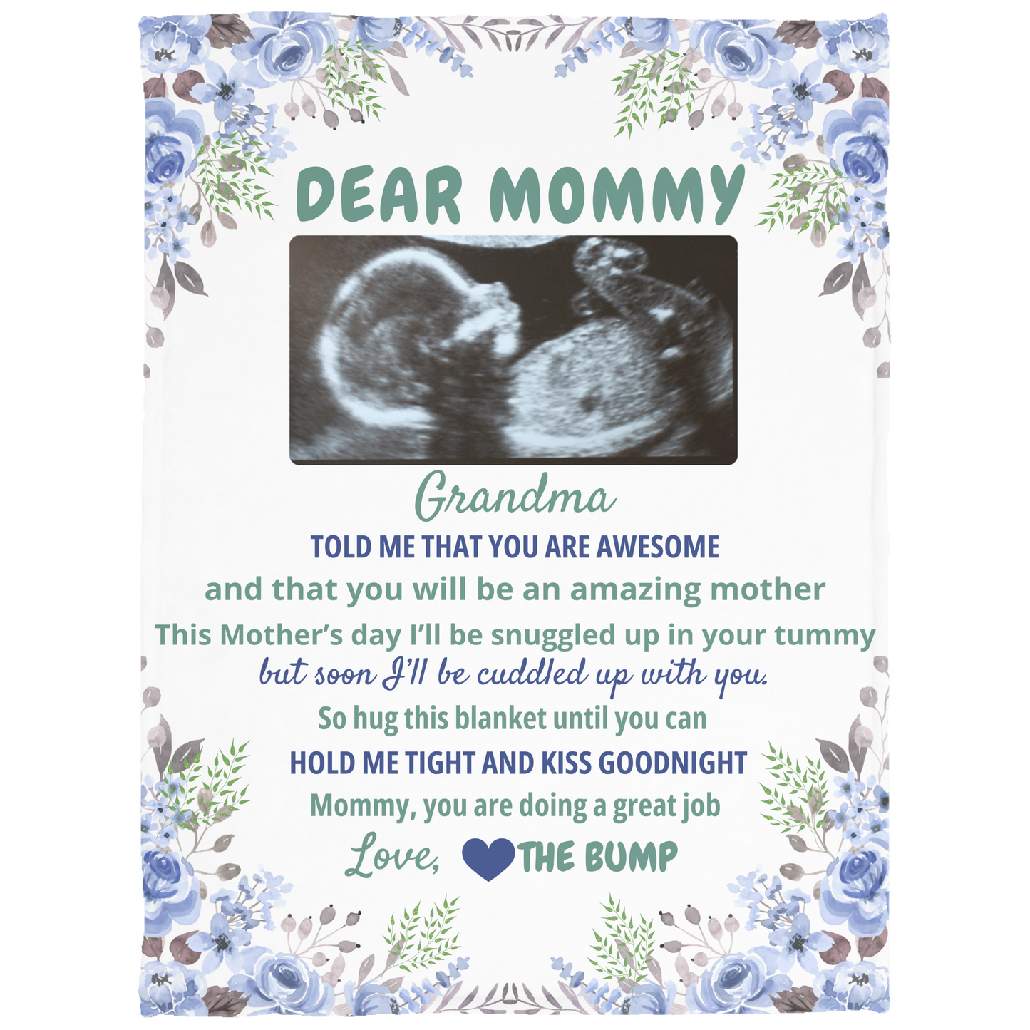 Dear Mommy Personalized Blanket