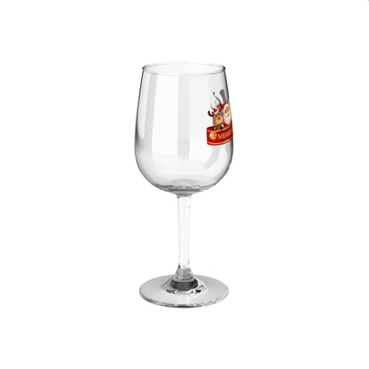 Merry Christmas Wine Glass, 12oz