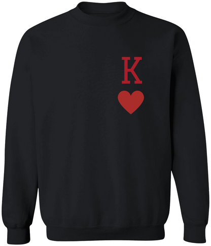 King of Hearts Pullover Sweatshirt