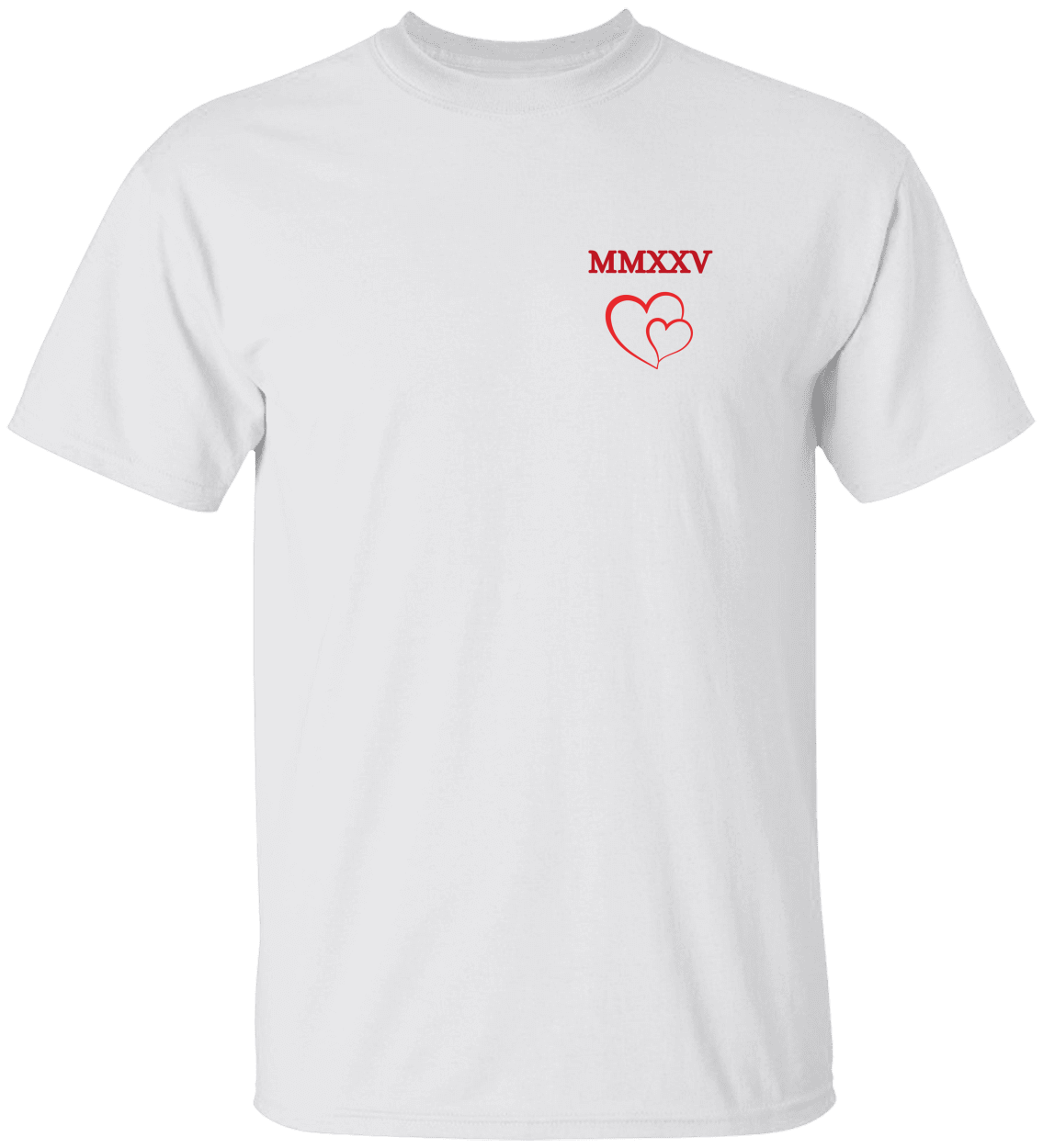 MMXXV Heart Over Heart Cotton Tee