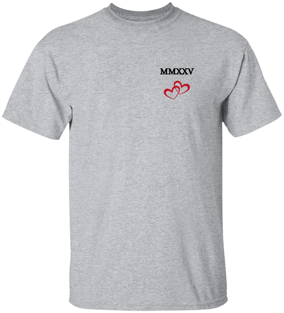 MMXXV Double Open Hearted Cotton Tee
