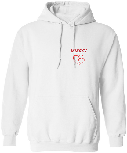 MMXXV Heart Over Heart Hooded Sweatshirt
