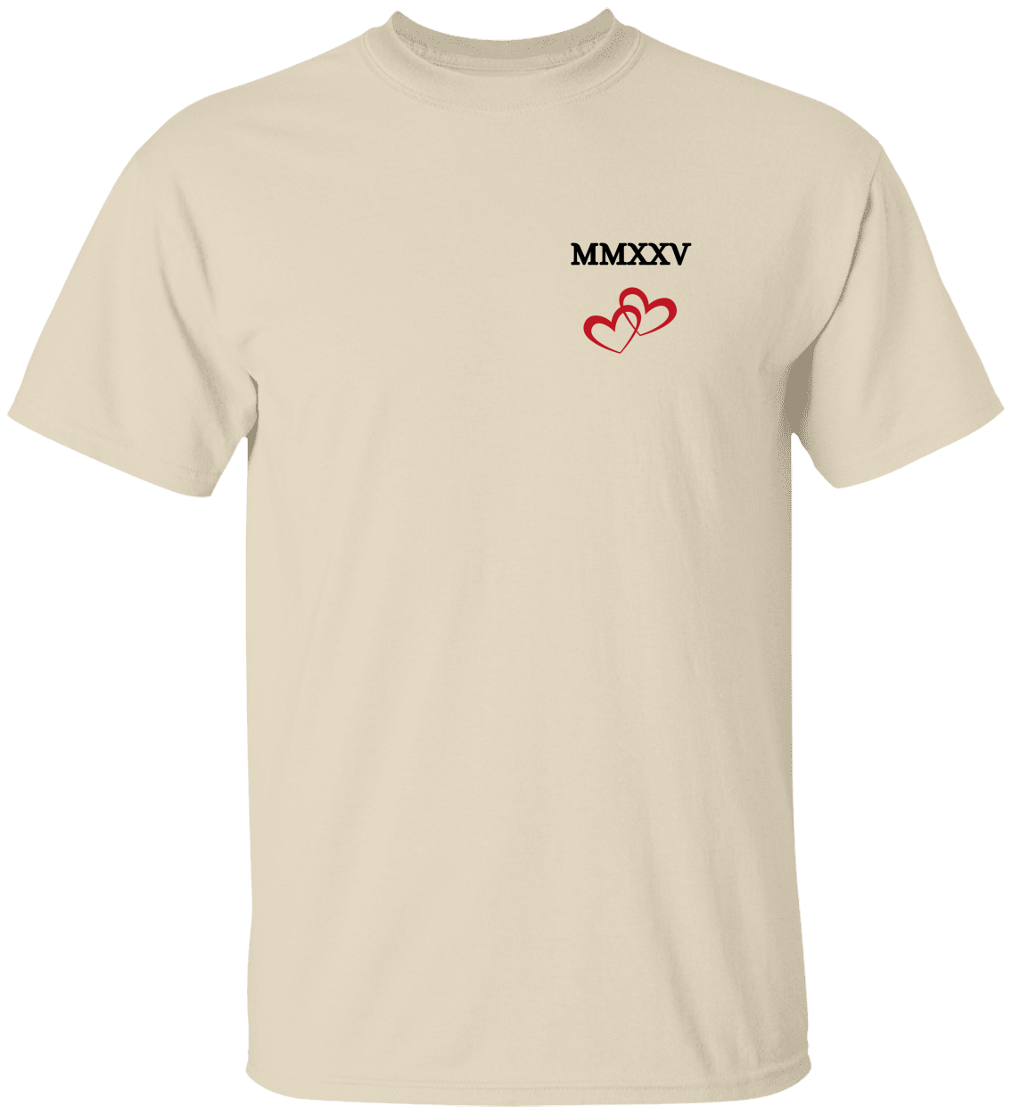 MMXXV Double Open Hearted Cotton Tee