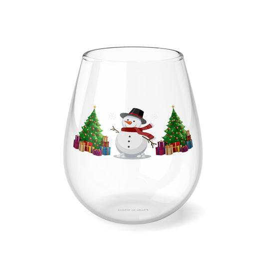 Snowman Wine Glass, 11.75oz