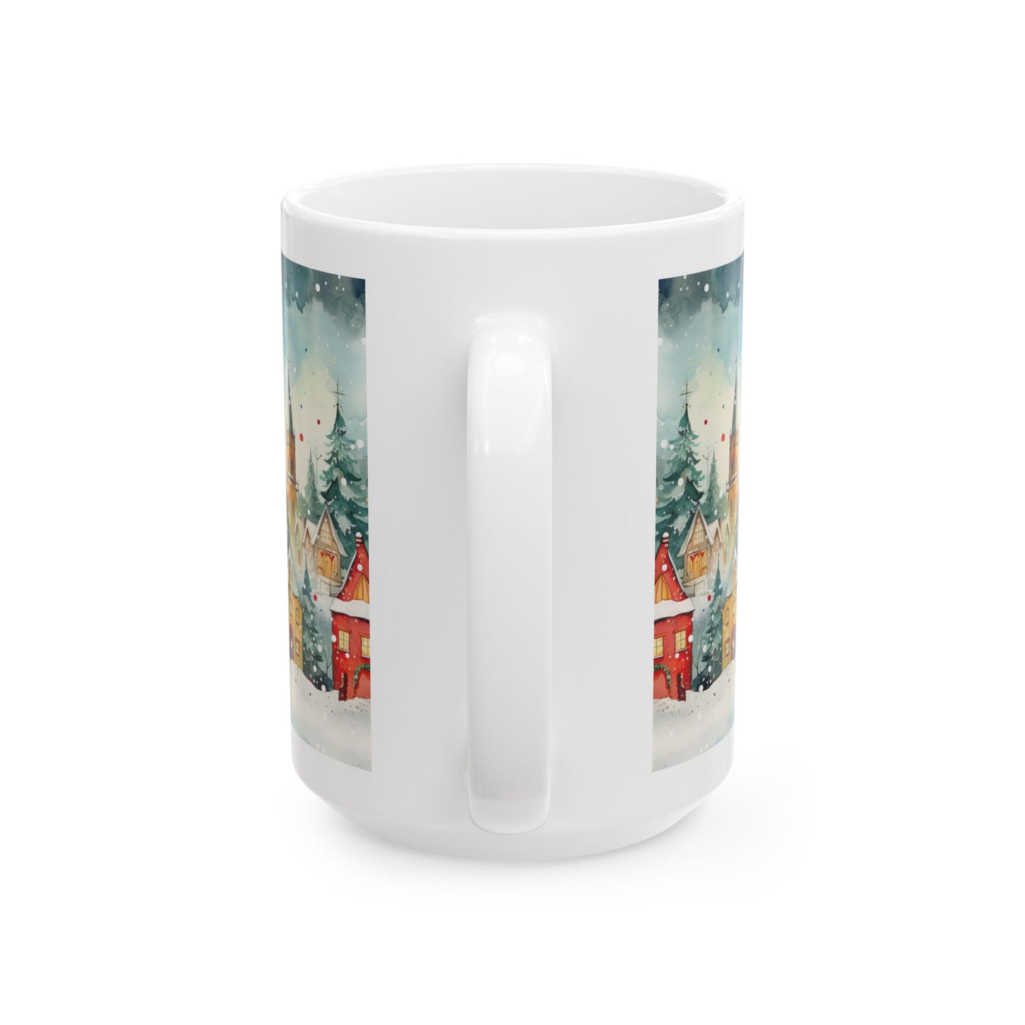 Christmas Towne Ceramic Mug, (11oz, 15oz)