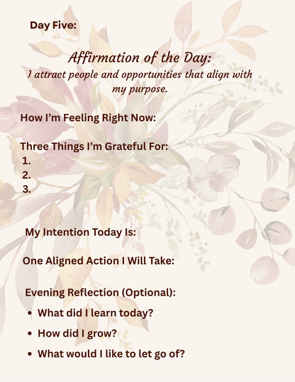 Affirm & Align – A 30-Day Soul Expansion Journal (Digital Download)