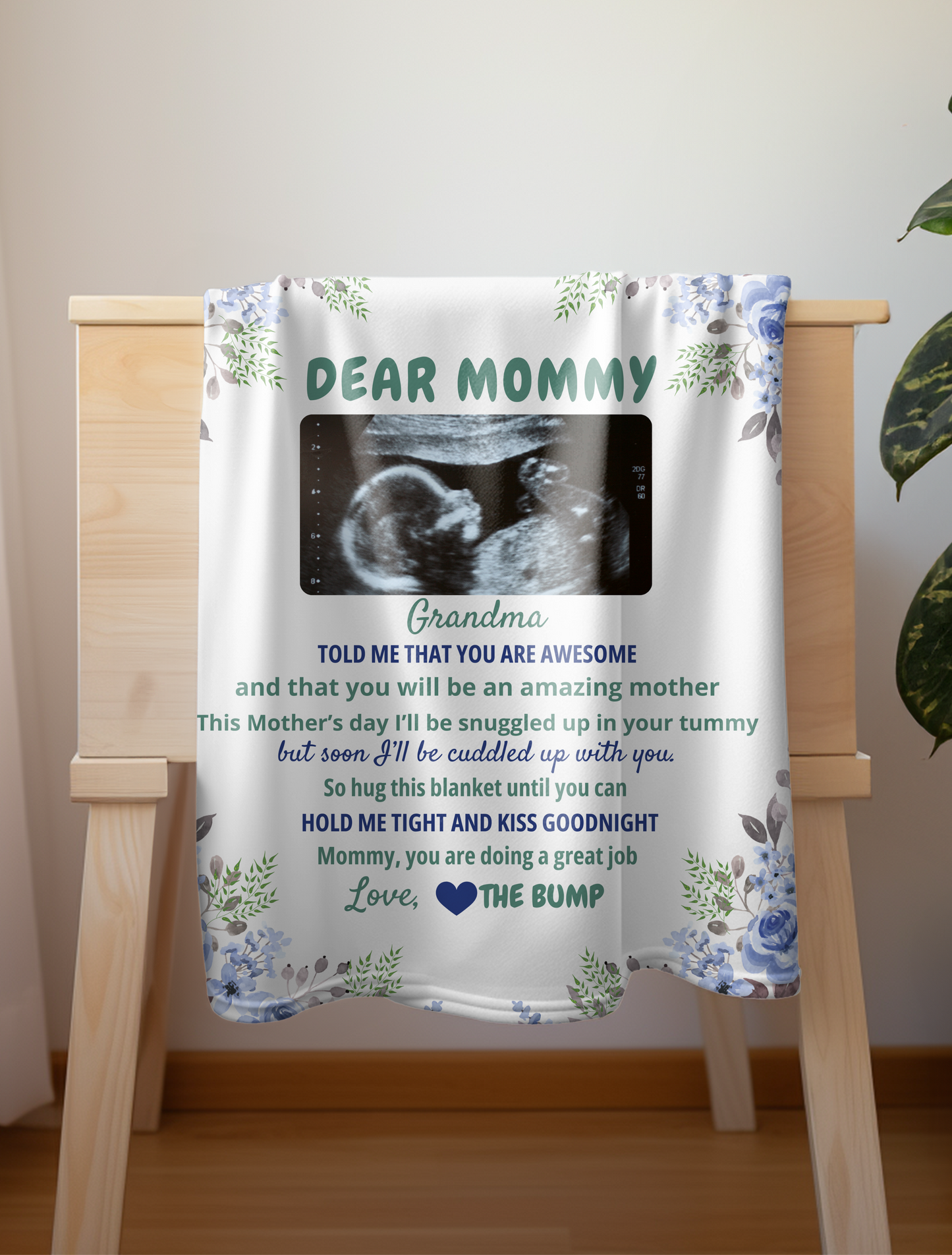 Dear Mommy Personalized Blanket
