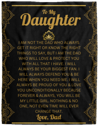 Daughter  Fleece Blanket - 60x80