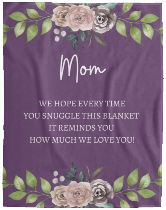 Mom Plush Fleece Blanket - 50x60