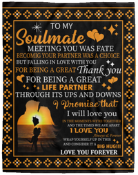 Soulmate Fleece Blanket - 60x80