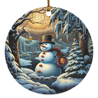 Snowman & Lantern Ornament