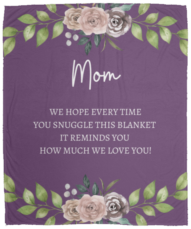 Mom Plush Fleece Blanket - 50x60