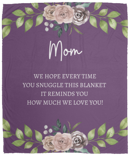 Mom Plush Fleece Blanket - 50x60