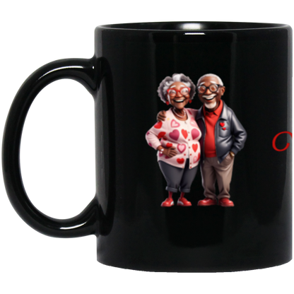 Valentine Mugs- Black