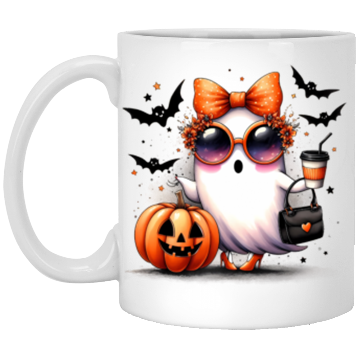 Halloween Ghost Mugs- Two Sided