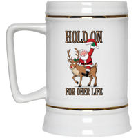 Hold On Deer Beer Stein 22oz.