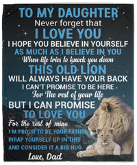 Daughter from Dad Fleece Blanket - 50x60