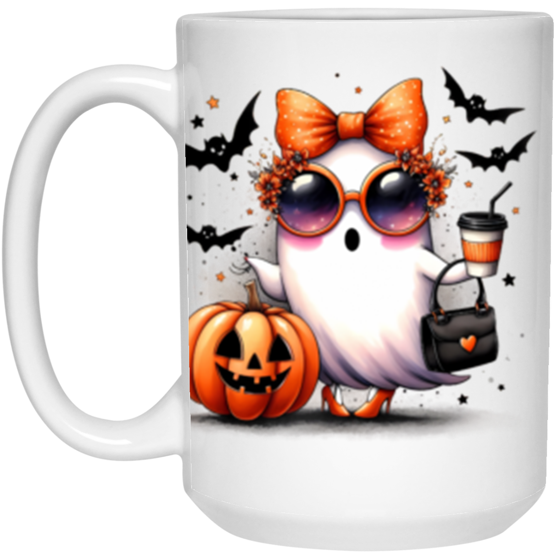 Halloween Ghost Mugs- Two Sided