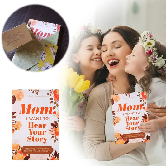 "Mom, I Want to Hear Your Story – Guided Memory Journal & Keepsake Book (Heirloom Edition)