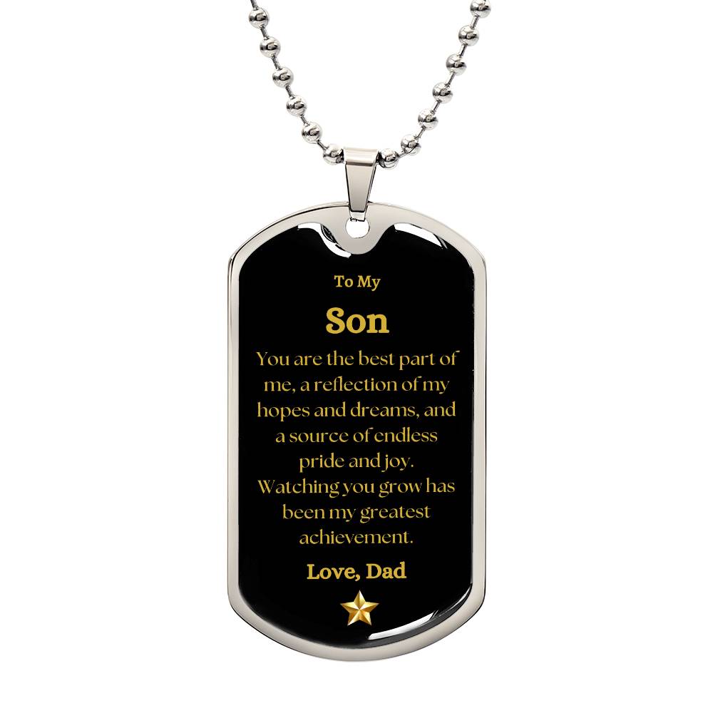 Dog Tag- Gift for Son