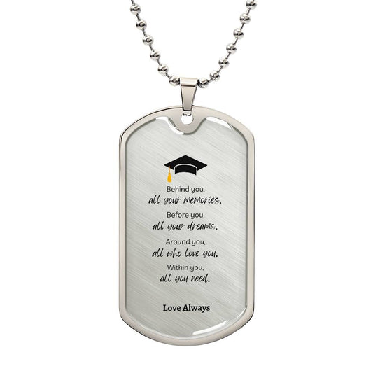 Graduation Dog Tag