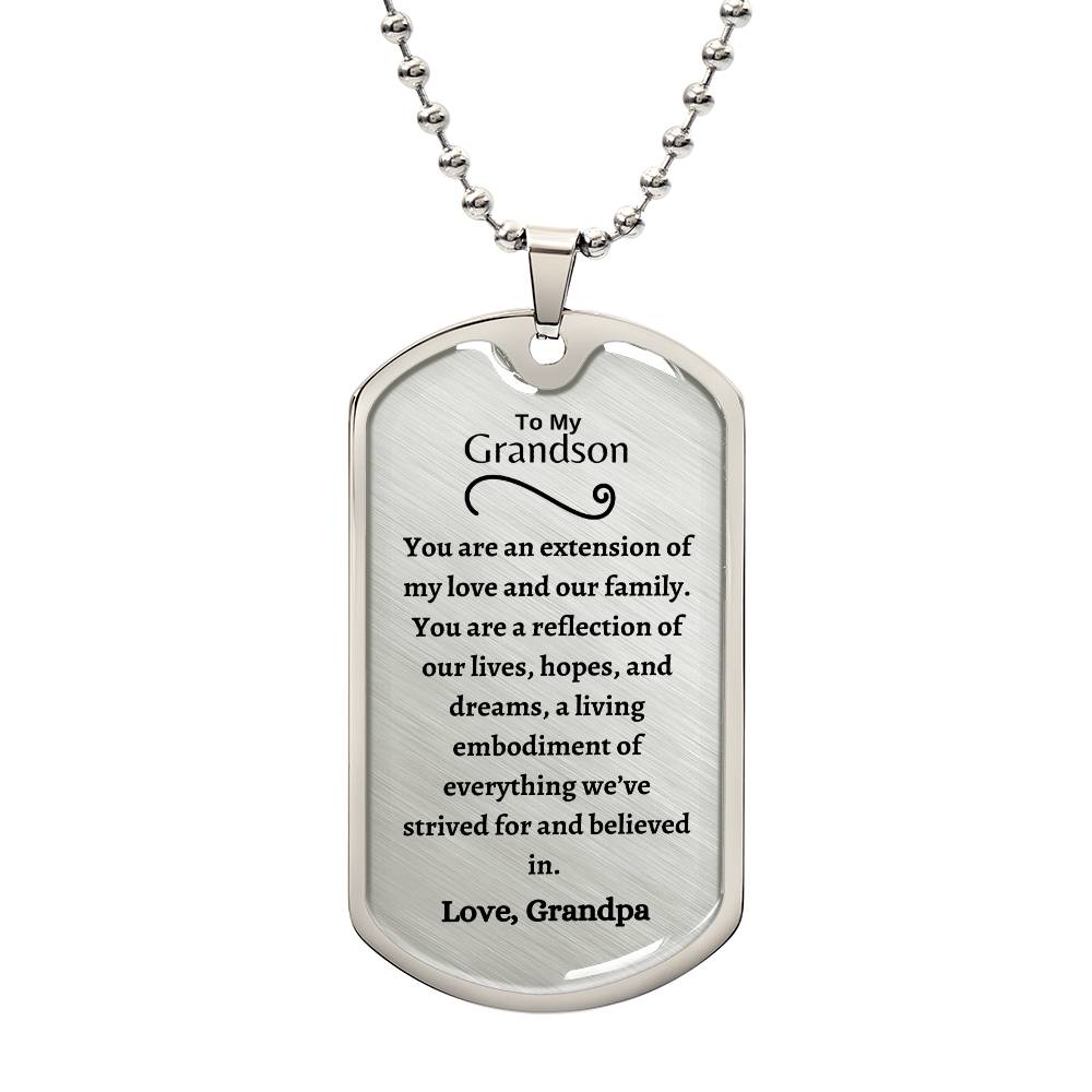 Grandson Dog Tag