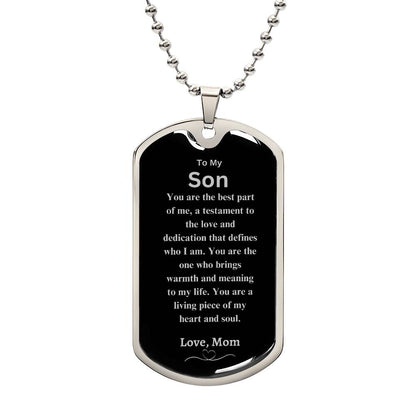 Son Dog Tag - Gift from Mom