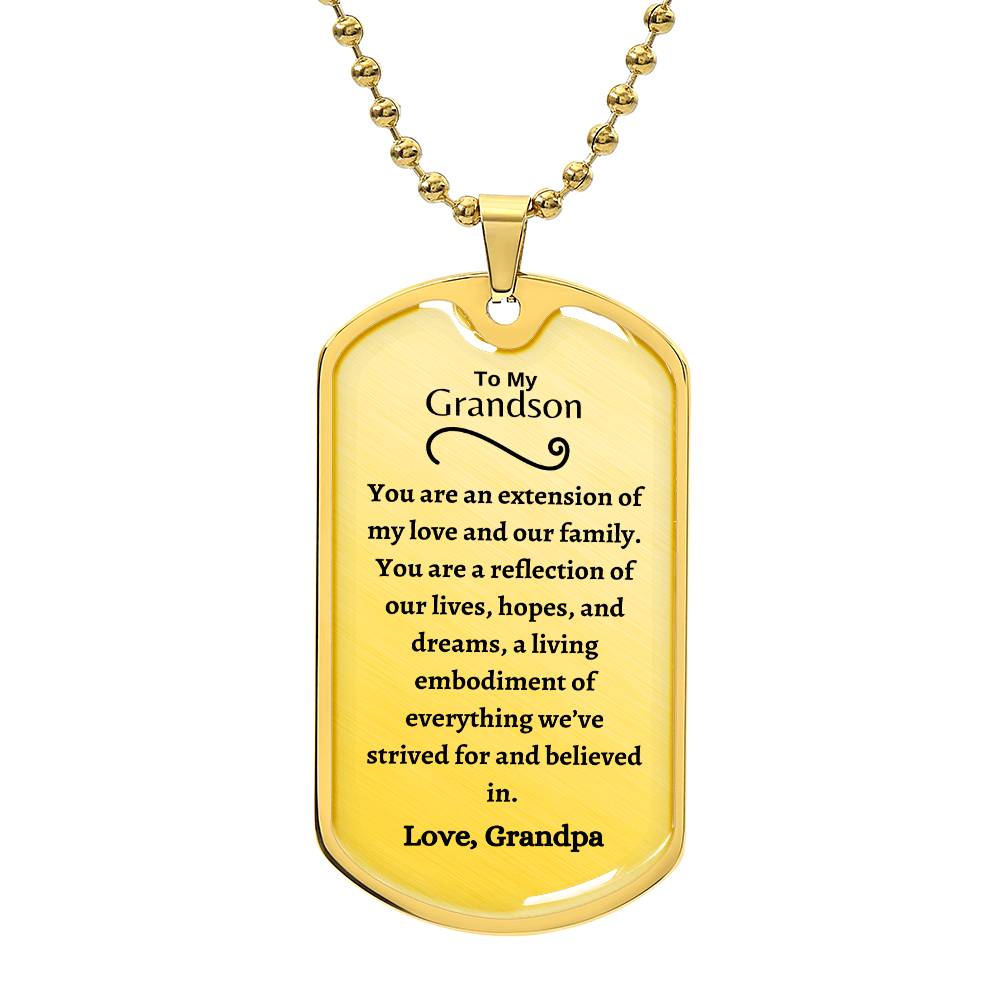 Grandson Dog Tag