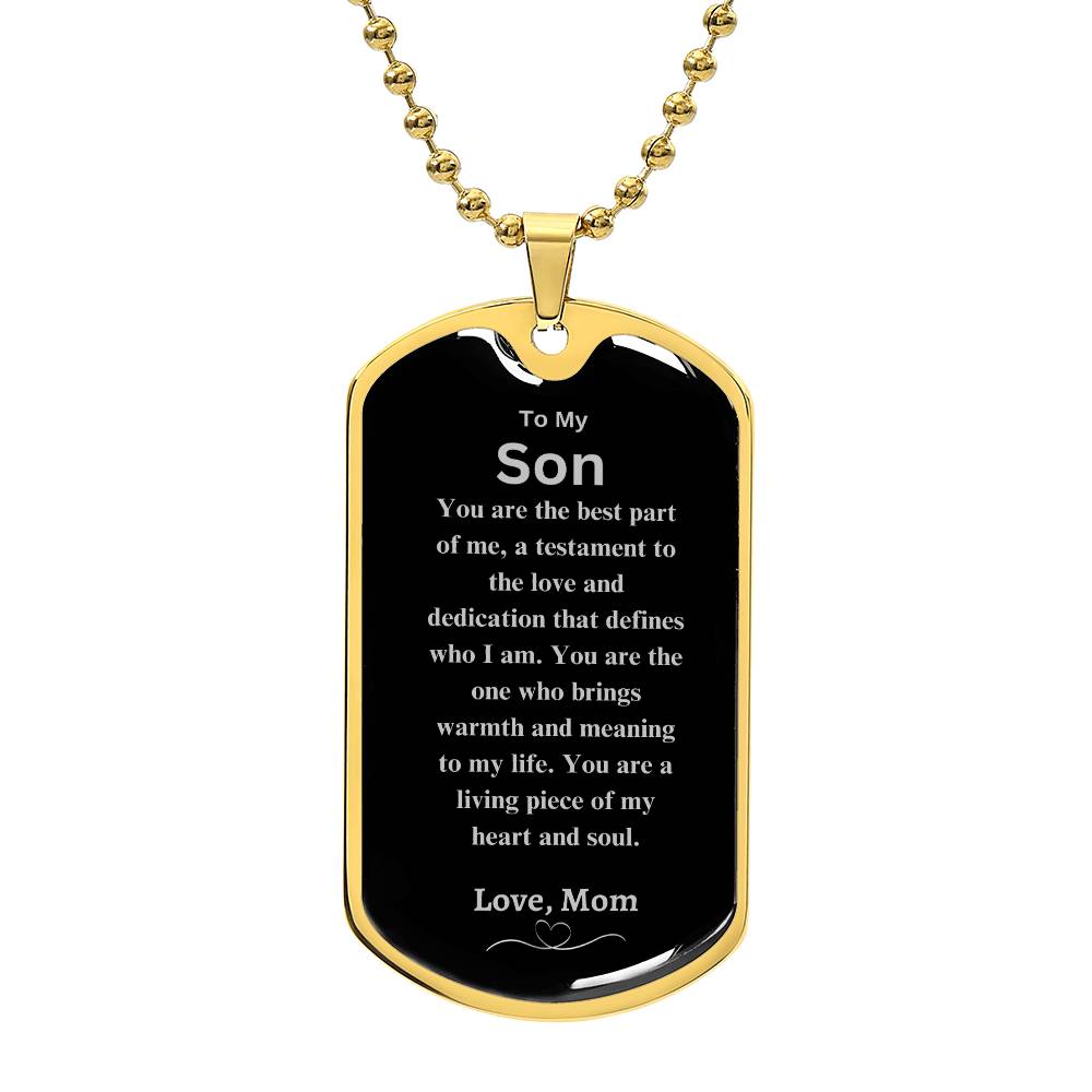 Son Dog Tag - Gift from Mom