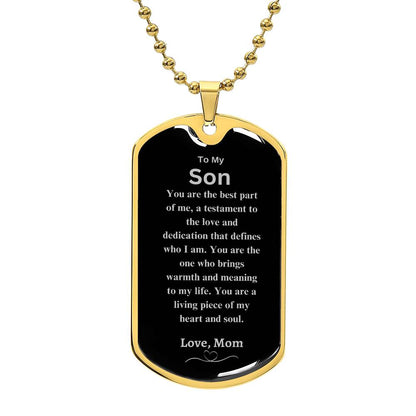 Son Dog Tag - Gift from Mom