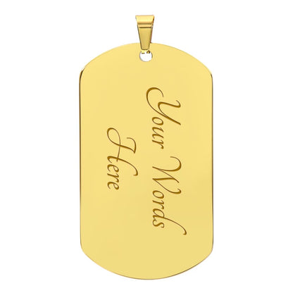 Graduation Dog Tag