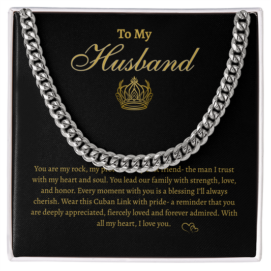 My King, My Husband- Cuban Link Necklace