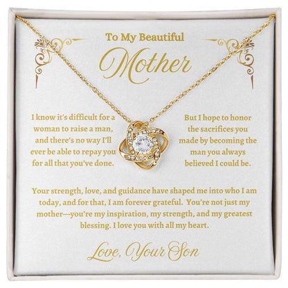 Mother's Love Knot Necklace