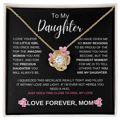 Daughter Love Knot Necklace