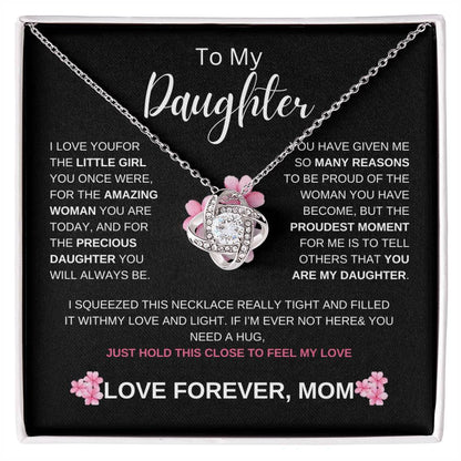 Daughter Love Knot Necklace