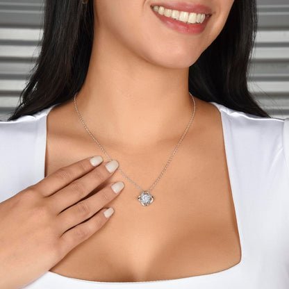 To My Badass Wife – Love Knot Necklace Gift From Husband