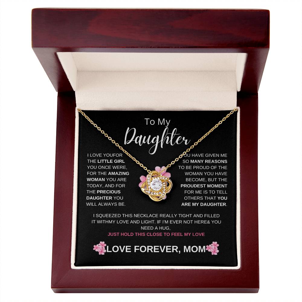 Daughter Love Knot Necklace