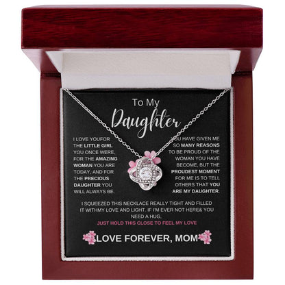 Daughter Love Knot Necklace