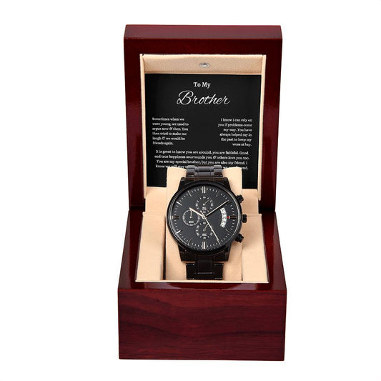 A Gift for Your Brother- Stainless Chronograph Watch