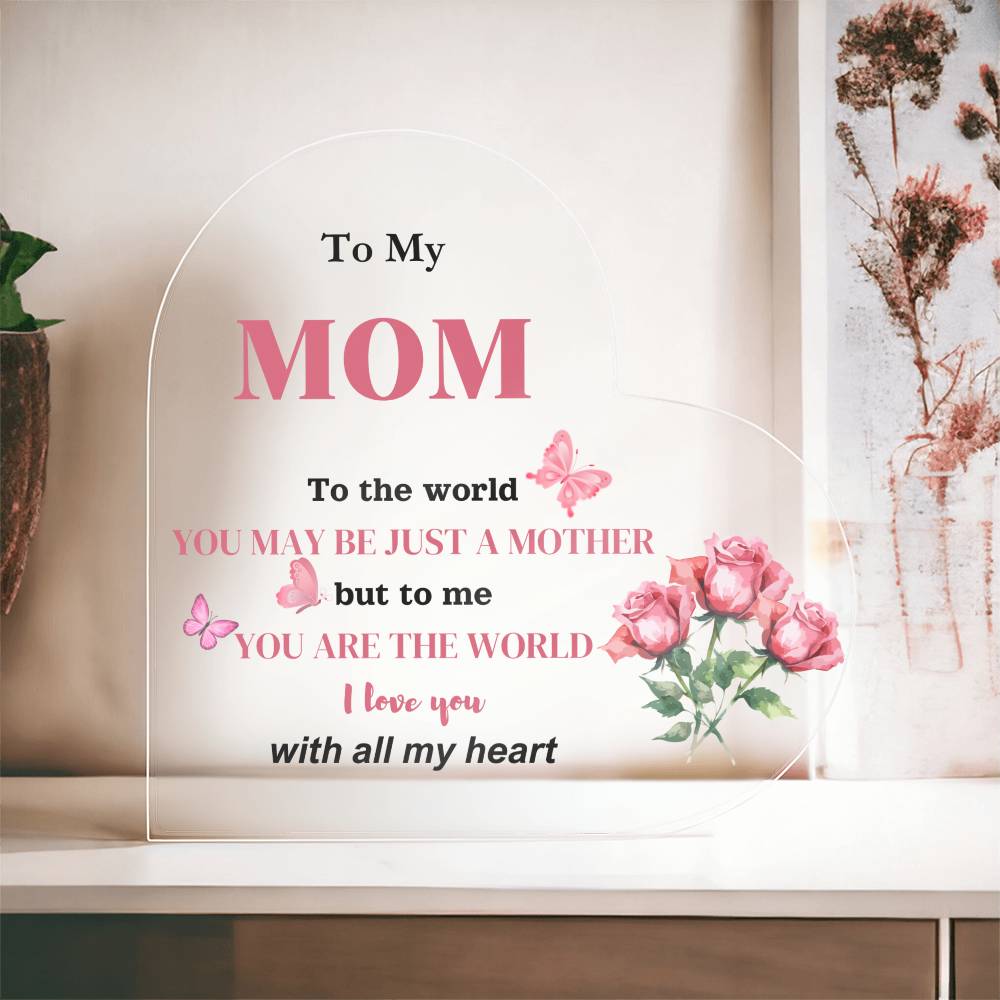 Mom Plaque- Gift for Mom