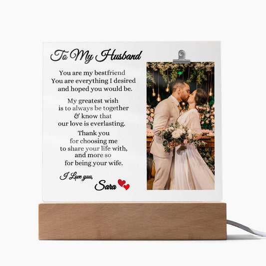 Husband Plaque- Gift fot Husband