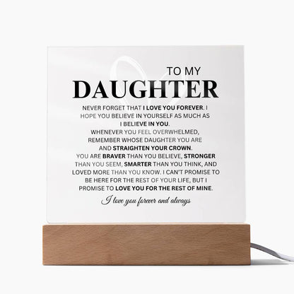 Daughter Plaque with Heart